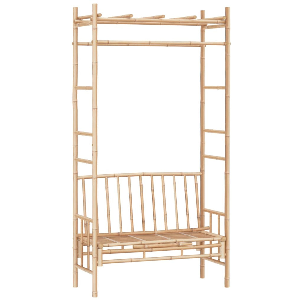 Banc de Jardin avec Pergola en Bambou