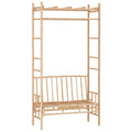Banc de Jardin avec Pergola en Bambou