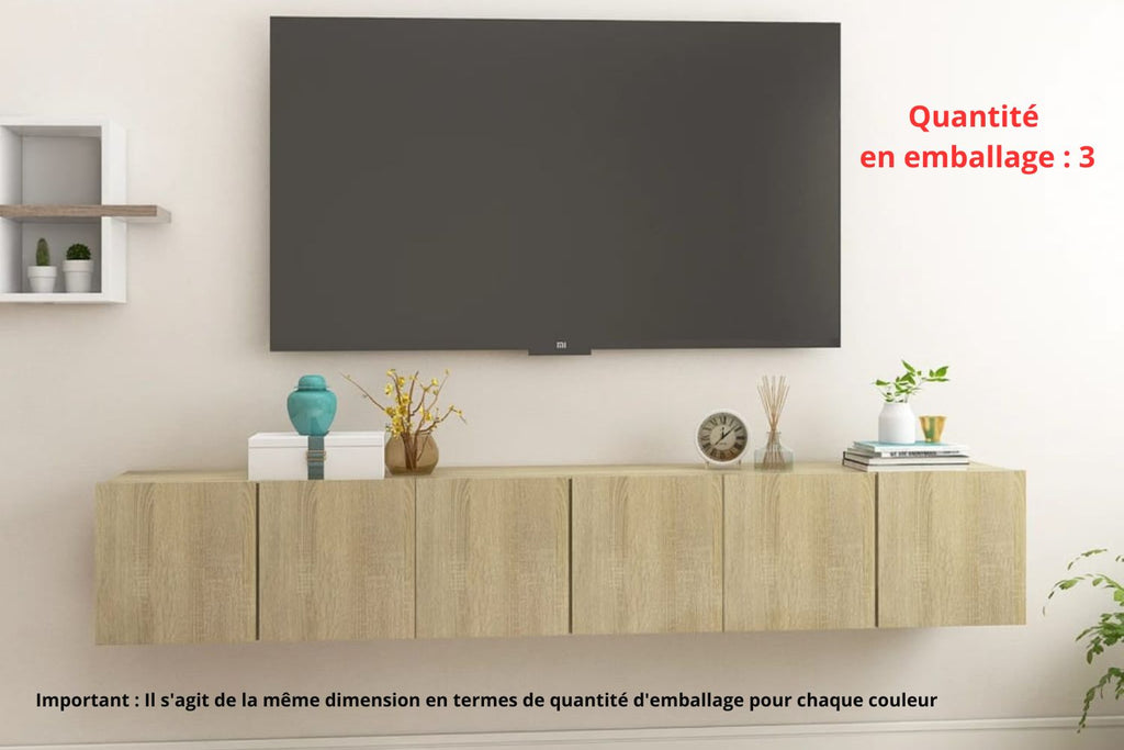 Meuble TV Style Rustique – Finition Vieux Bois