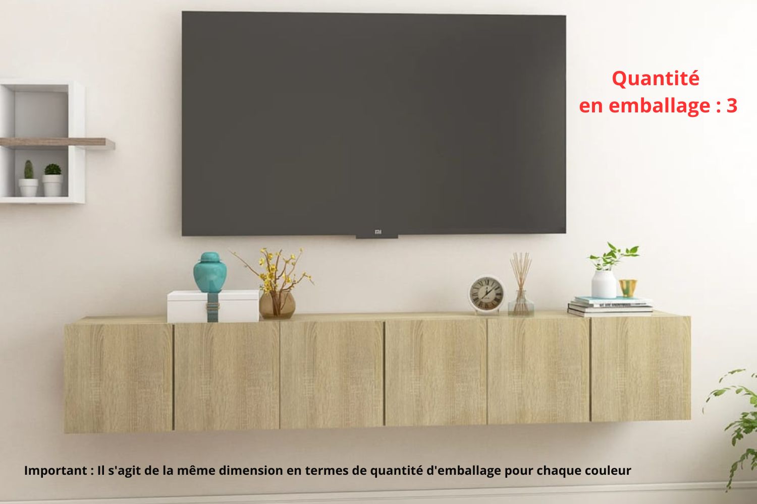 Meuble TV Style Rustique – Finition Vieux Bois
