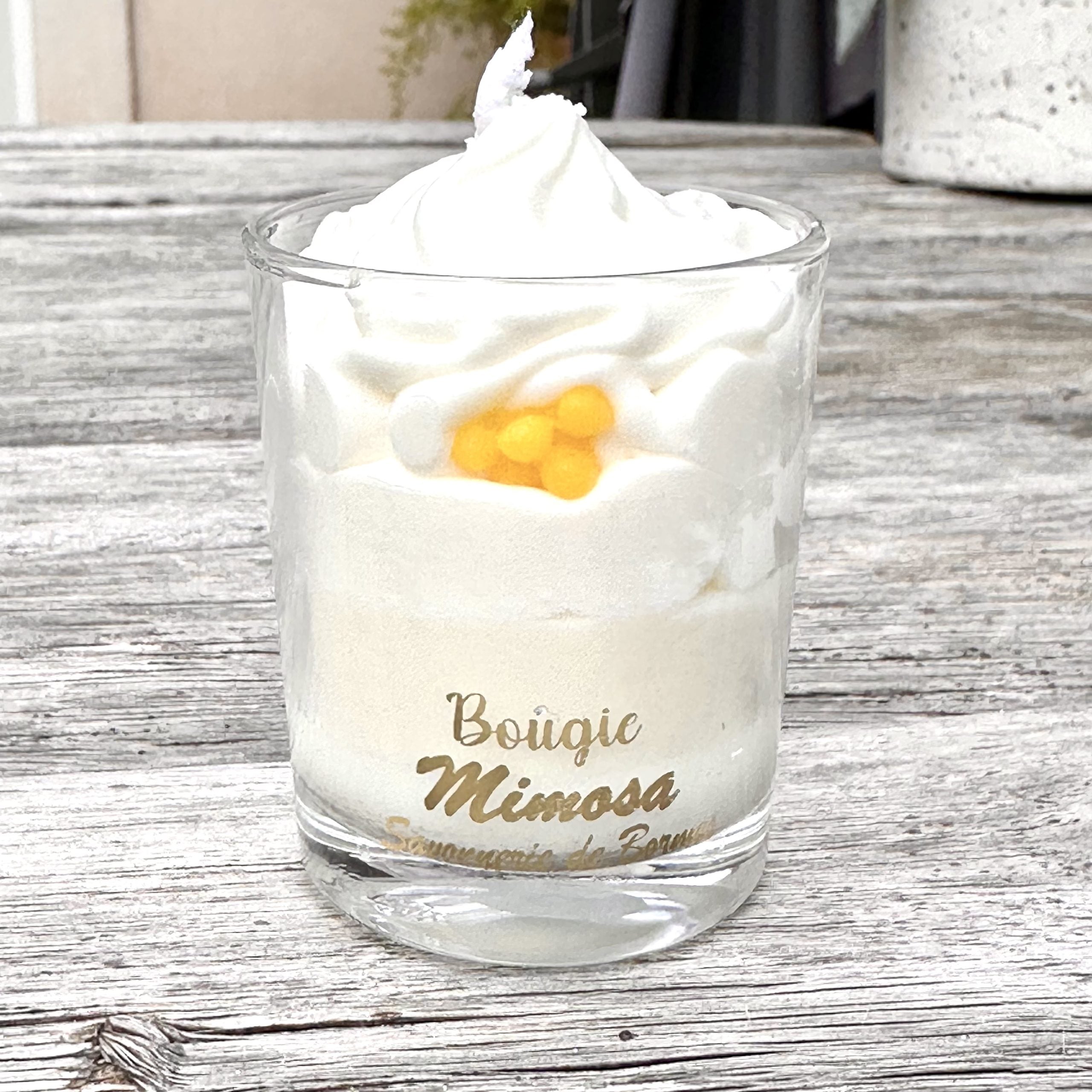 Mini bougie pâtissière MIMOSA - Bougie Gourmande