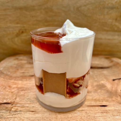 Bougie tiramisu 160 g Caramel - Bougies Gourmandes