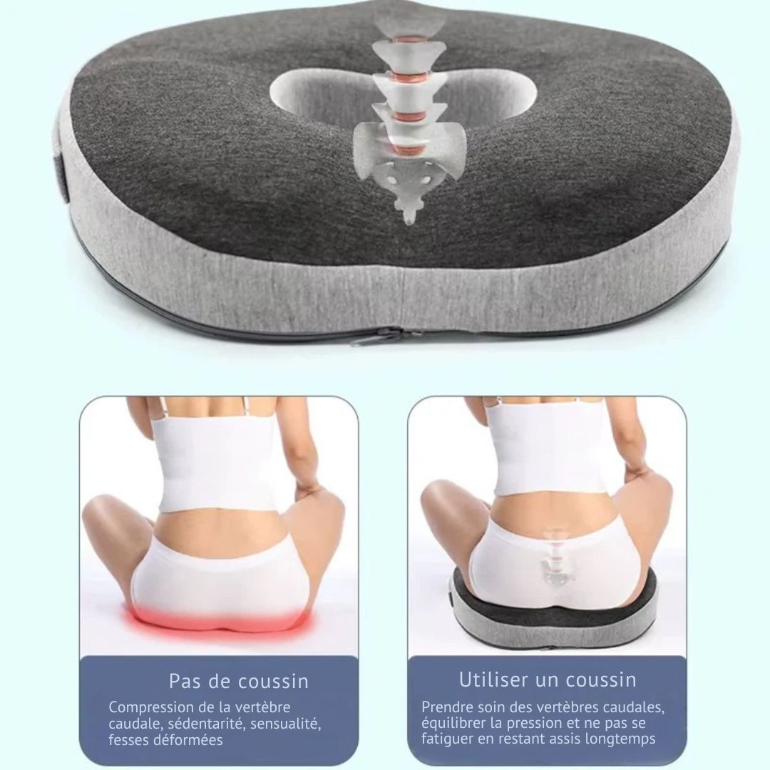 Coussin Orthopédique 3D à Mémoire de Forme – Élégance