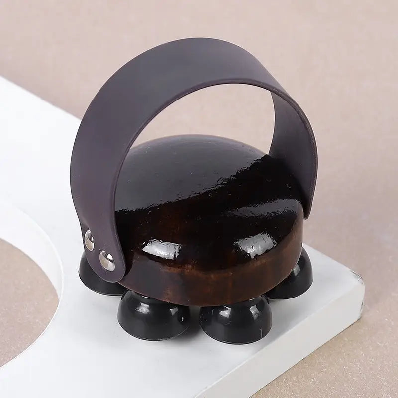 Rouleau de Massage Portable – Outil d’Acupression à 6 Balles Métalliques