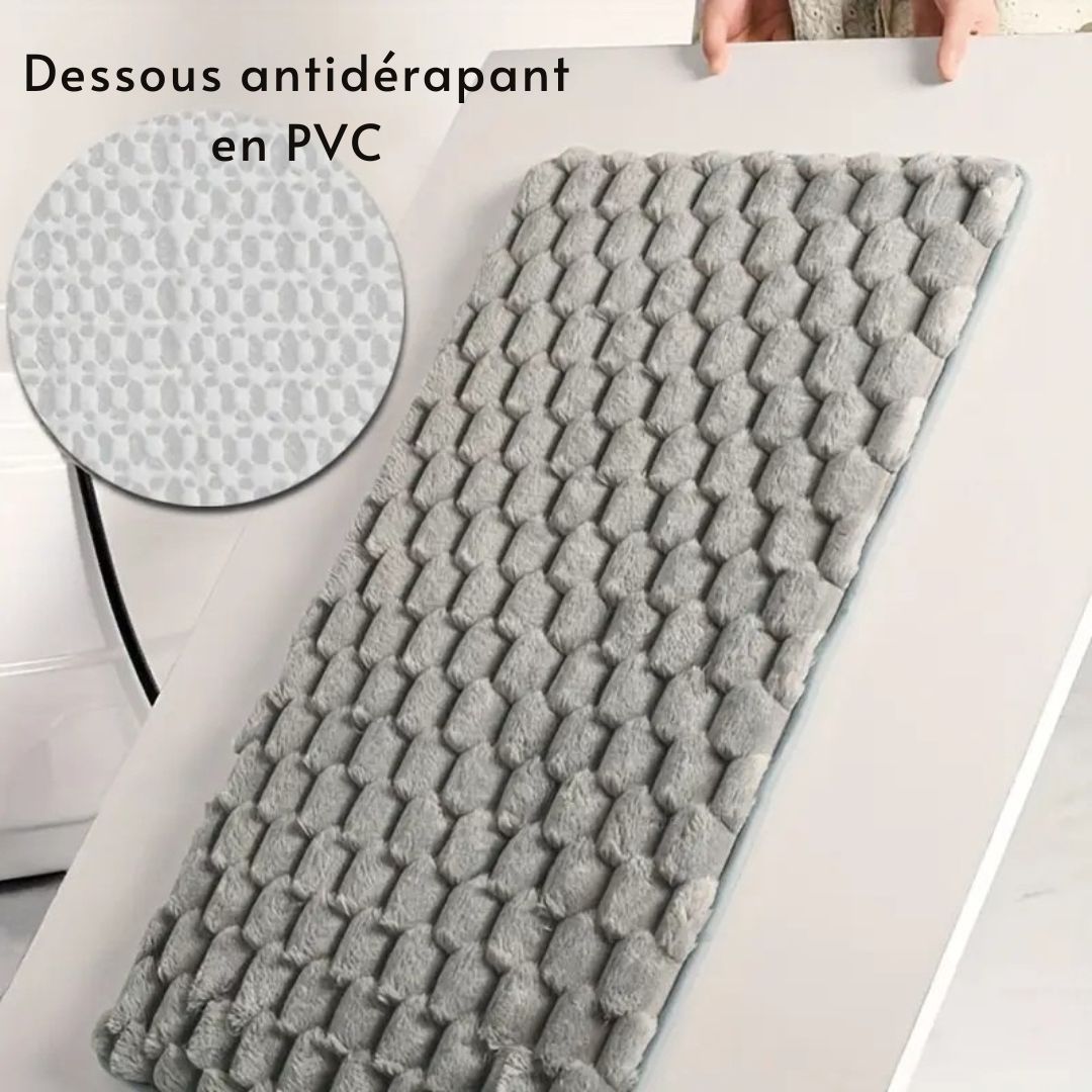 Tapis de Bain Moelleux Épais & Luxueux | Flanelle Ultra-Douce