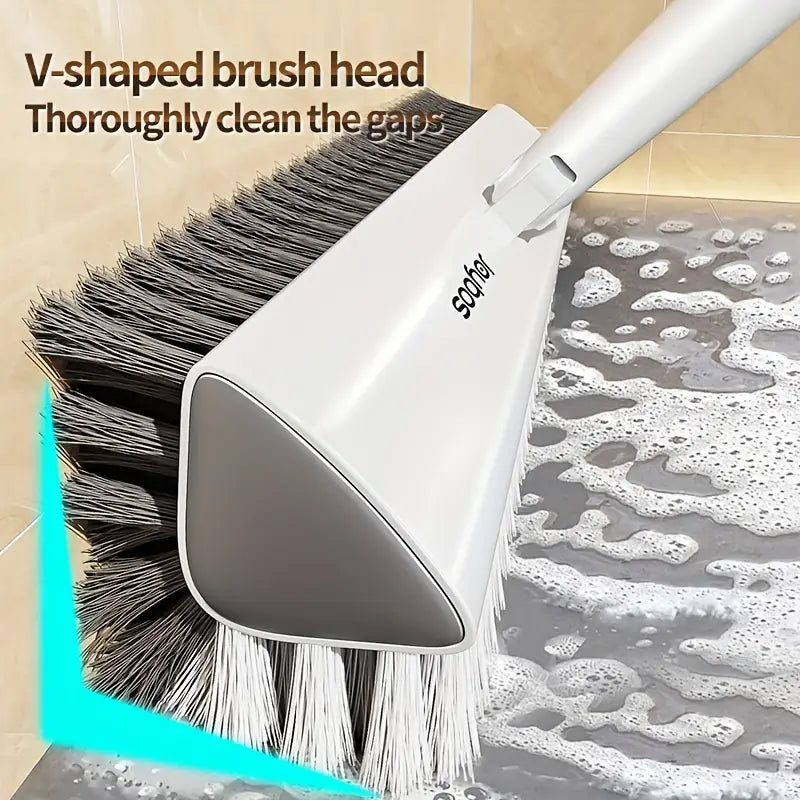 Brosse de Nettoyage à Deux Faces Joybos avec Manche Long & Tête en V Pivotante