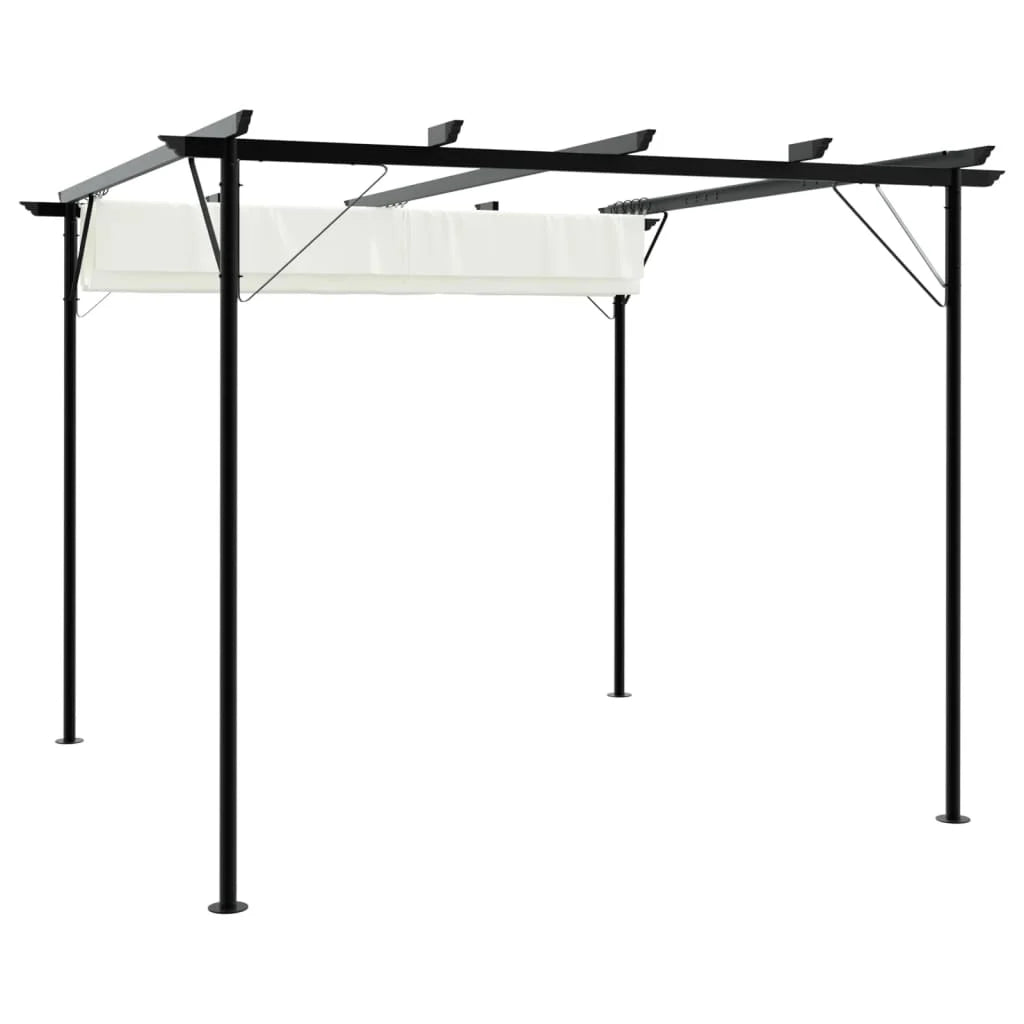 Pergola Élégance Taupe 3x3 m – Toit Rétractable Acier Premium