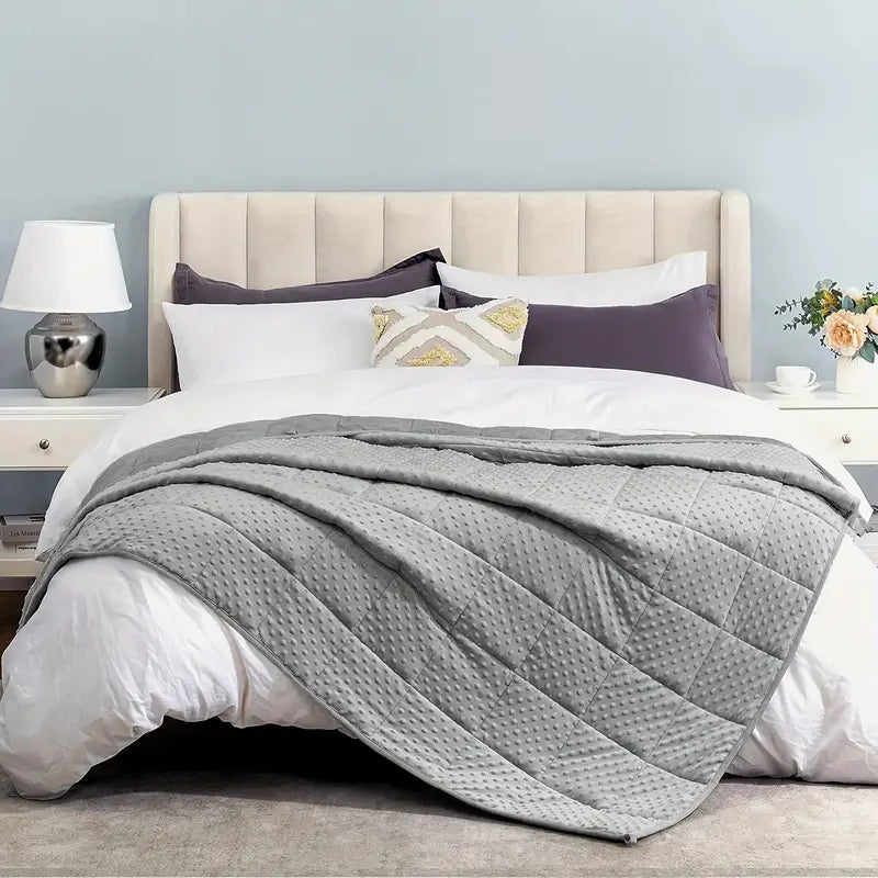 Couverture lestée douce en tissu minky
