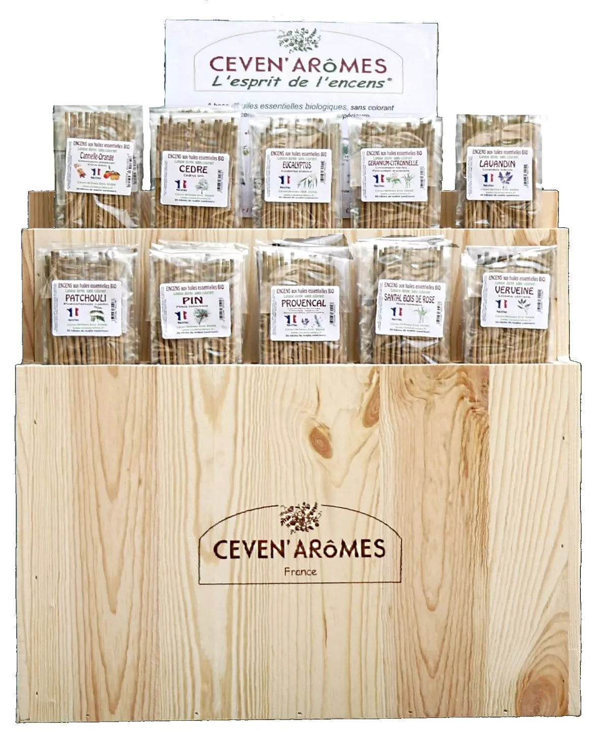 Pack of 120 organic incense stick pouches