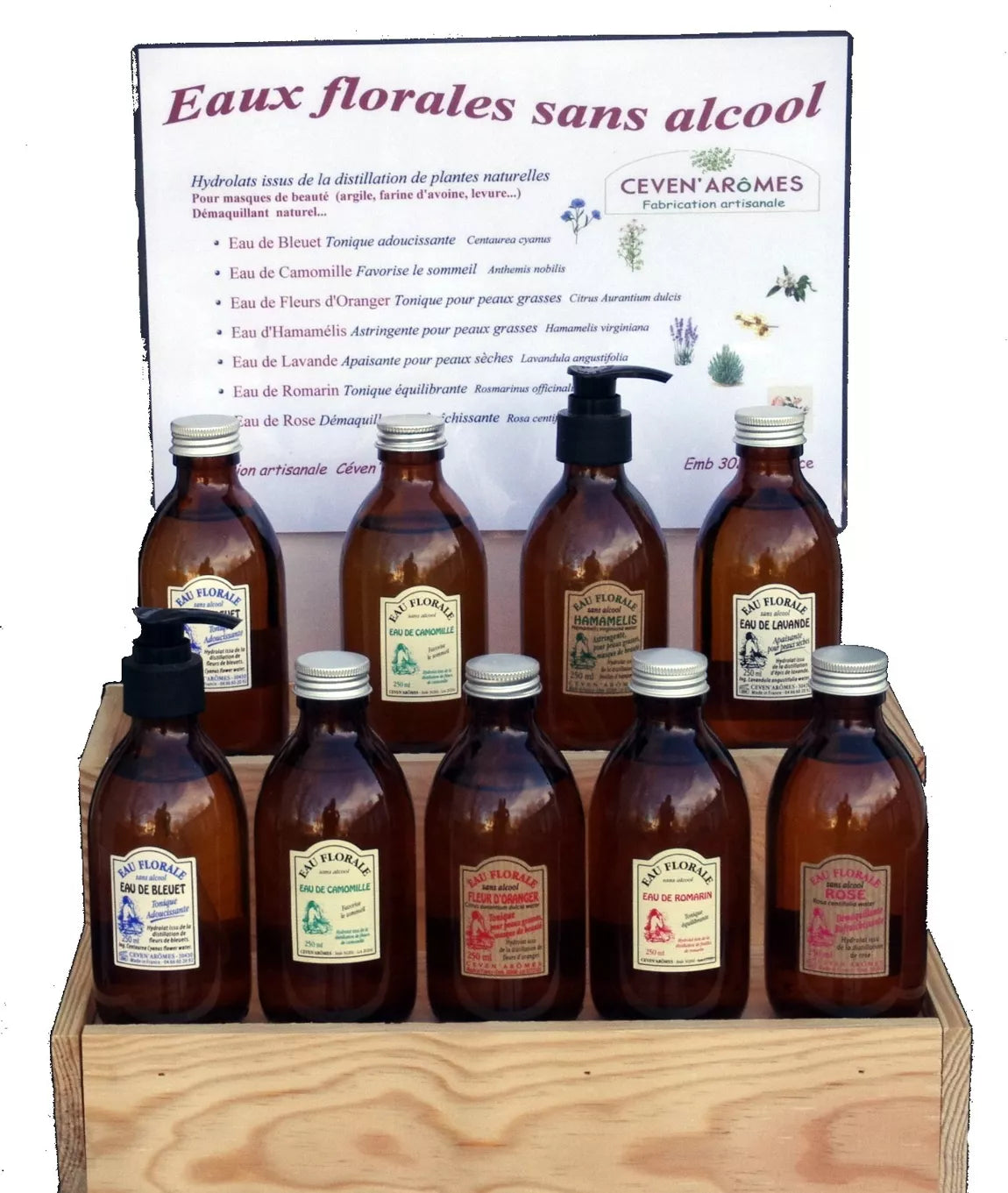 Pack of 36 Floral Waters with Free Display