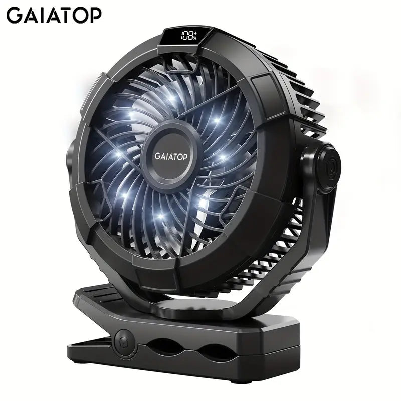 Ventilateur de Camping Portable avec Lanterne LED