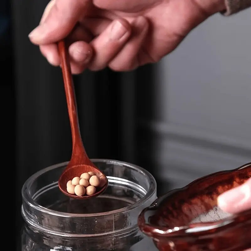 Lot de 5 Cuillères à Soupe en Bois -Cuisine Quotidienne