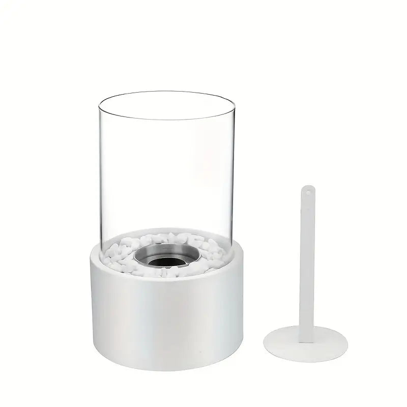 Cheminée Murale Classique en Métal – Avec Porte en Verre & Ventilation Naturelle