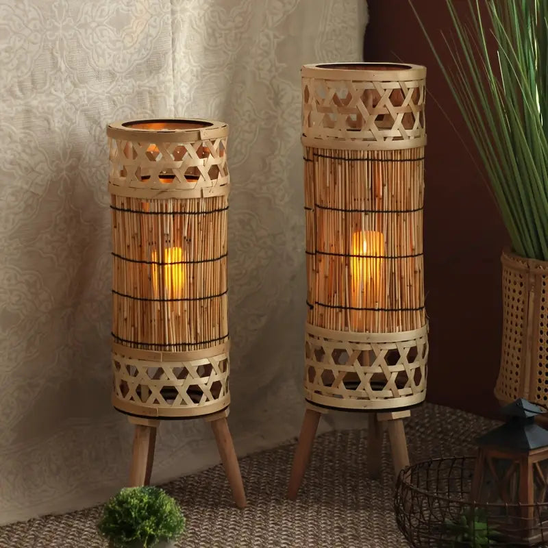 Lanterne Vintage sur Pied – Éclairage d’Ambiance Sans Électricité