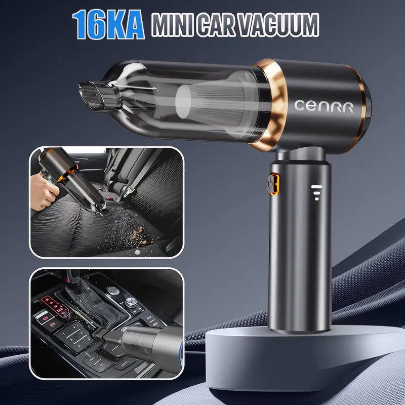 Aspirateur de Voiture Portable Sans Fil – Puissant, Silencieux et Rechargeable