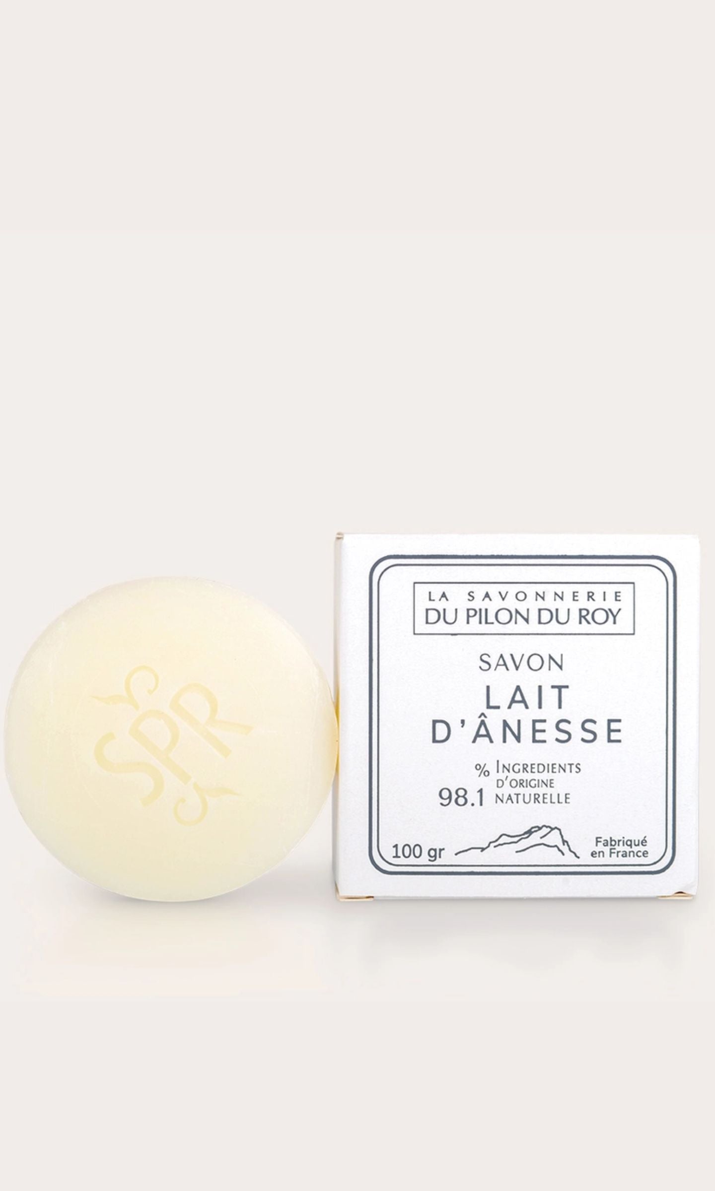 Savon au Lait d'Ânesse Bio 100 g - Savonnerie Du Pilon Du Roy