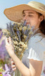 Lavendel- und Gypsophila-Strauß, natürlich duftende Trockenblumen