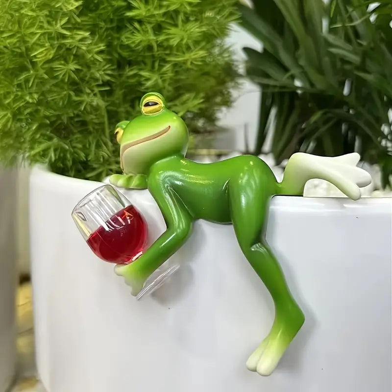 Statue Murale Fantaisiste de Grenouille