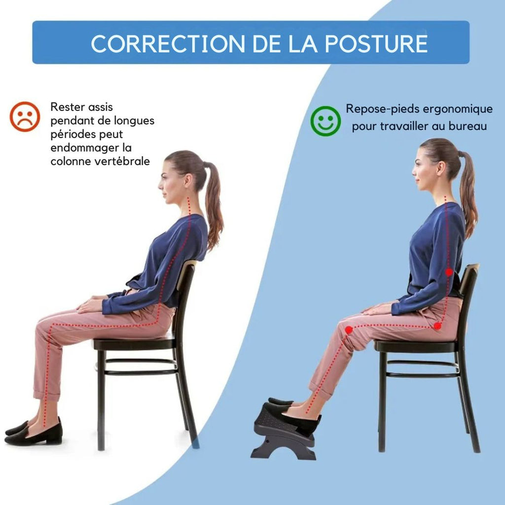 Repose-Pieds Ergonomique - Soulagement et Performance au Quotidien