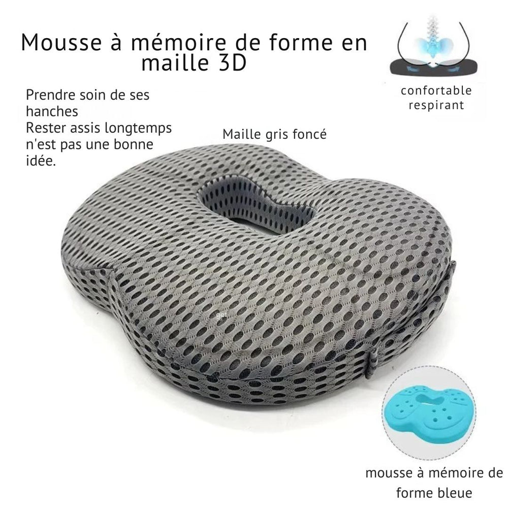 Coussin ergonomique 3D en mousse à mémoire de forme