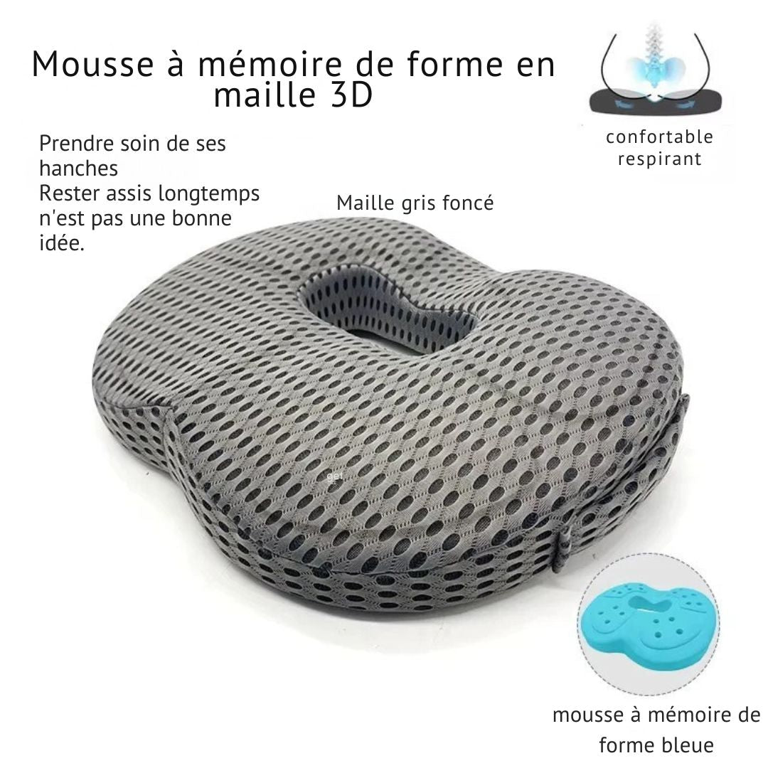 Coussin Orthopédique 3D à Mémoire de Forme – Élégance