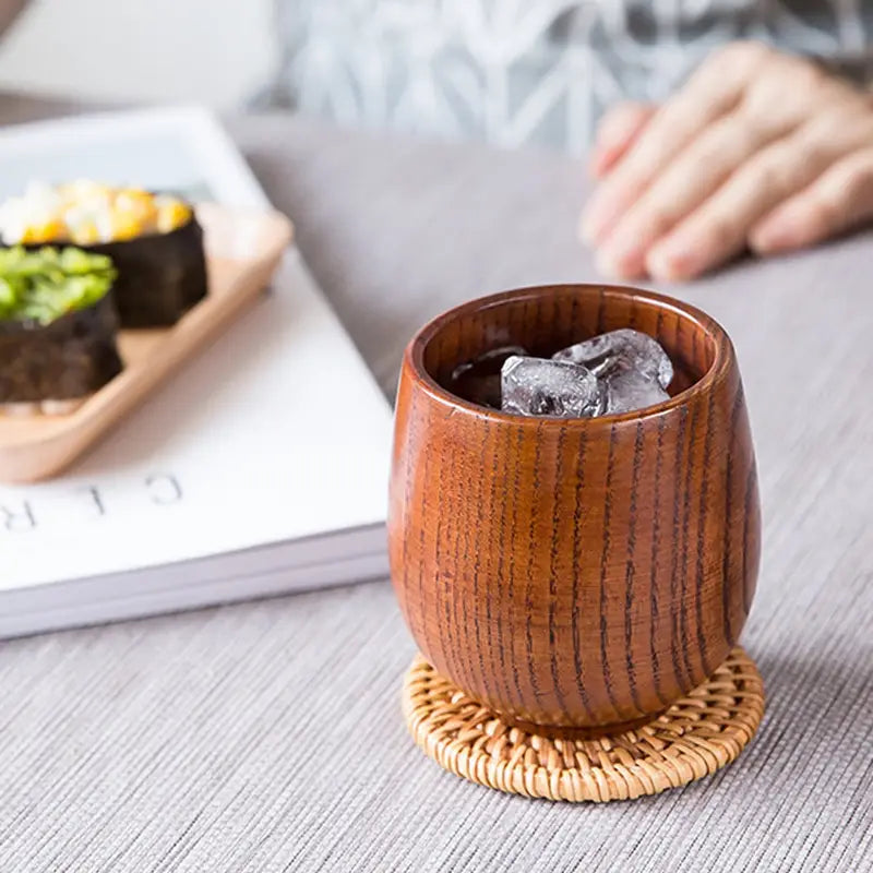 Tasse à Thé en Bois Naturel – L’Art du Thé Réinventé