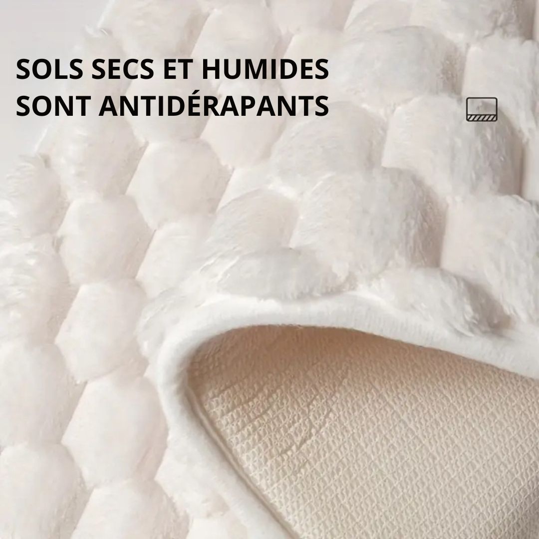 Tapis de Bain Moelleux Épais & Luxueux | Flanelle Ultra-Douce