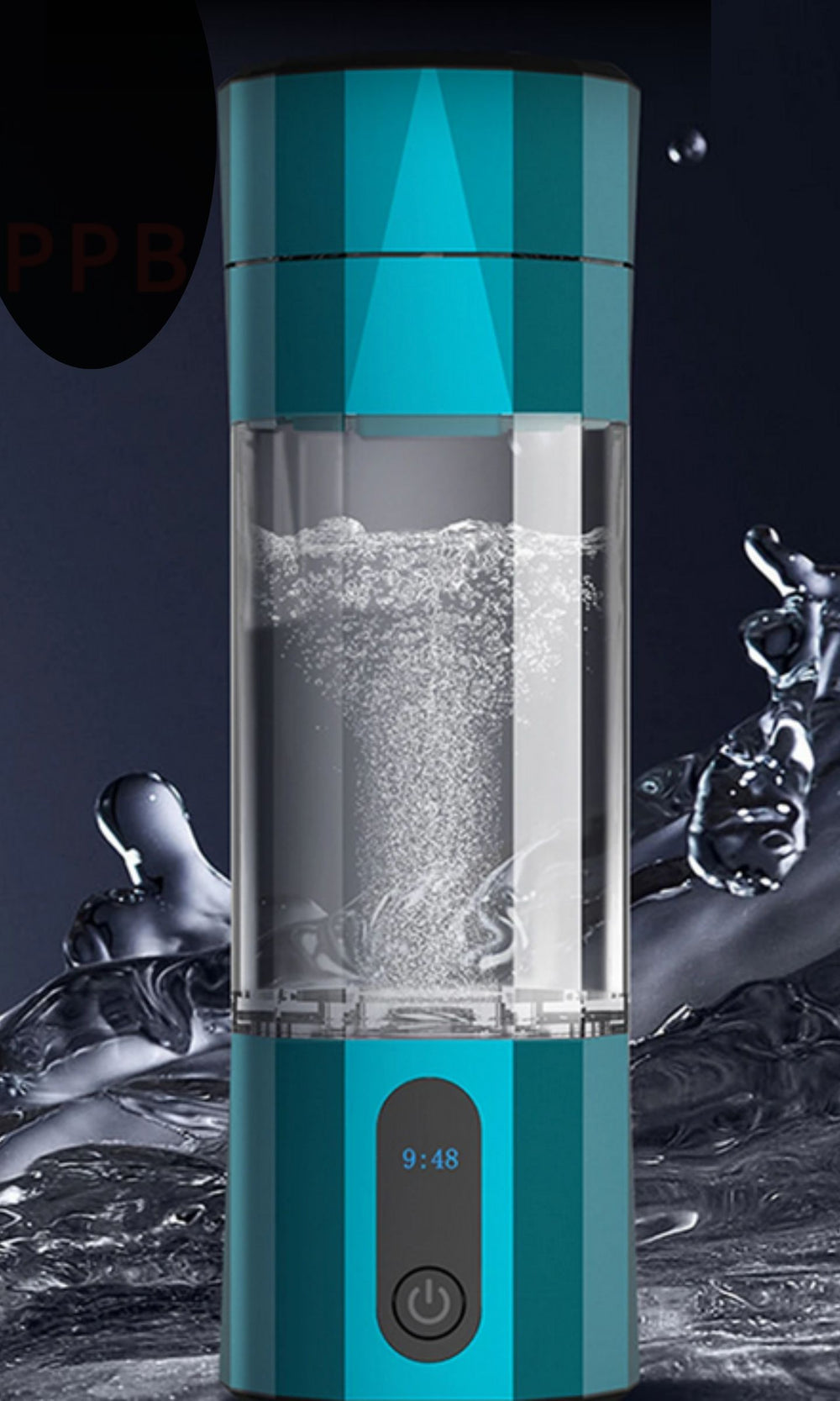 Smarter Wasserbecher mit Wasserstoffgenerator und Elektrolyse