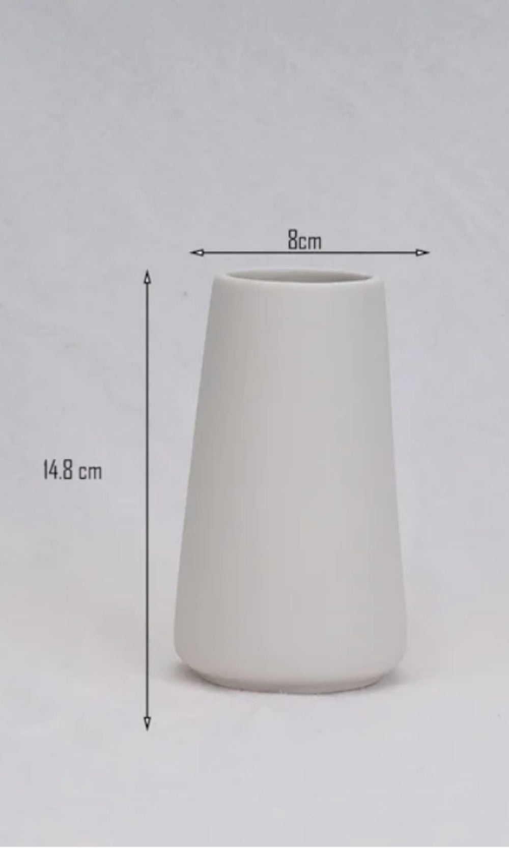 Schicke und elegante nordische Keramikvase 