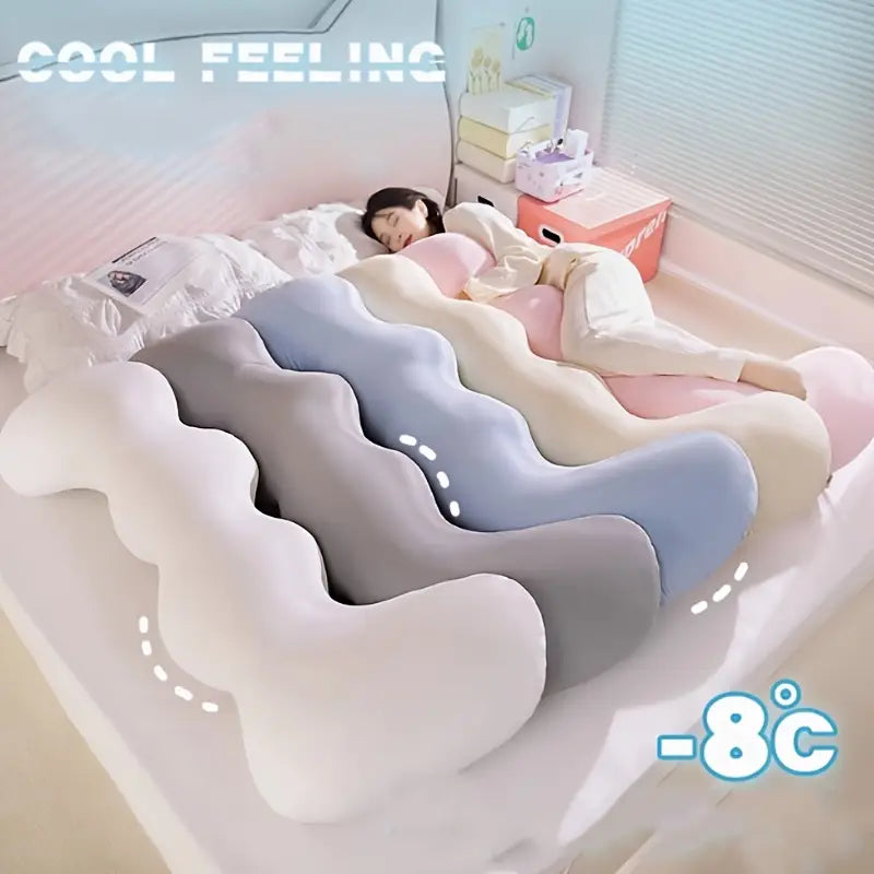 Coussin de Soie Glacée pour Dormeurs sur le Côté – Confort Ergonomique