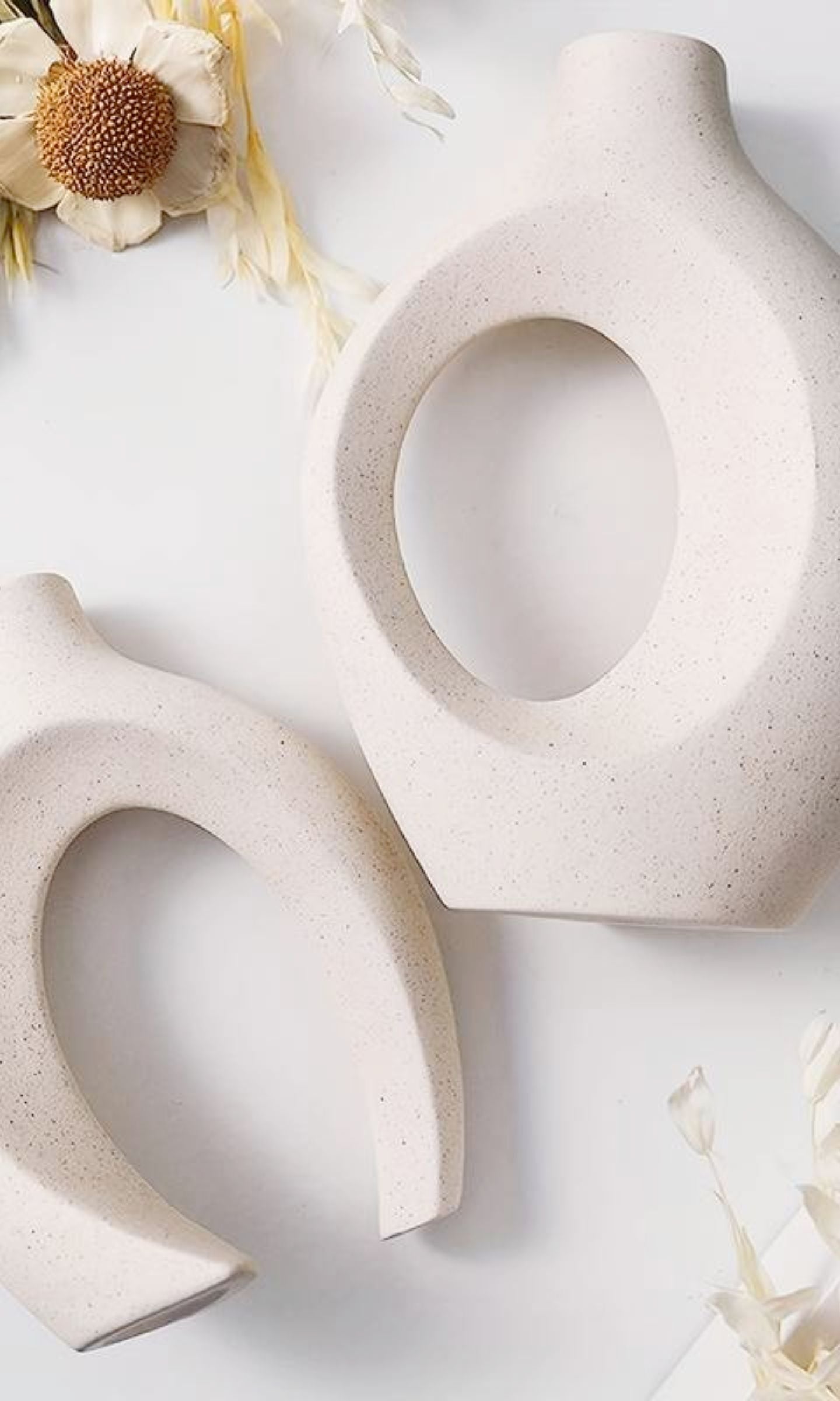 Ensemble de 2 Vases en Céramique - Élégance Bohème