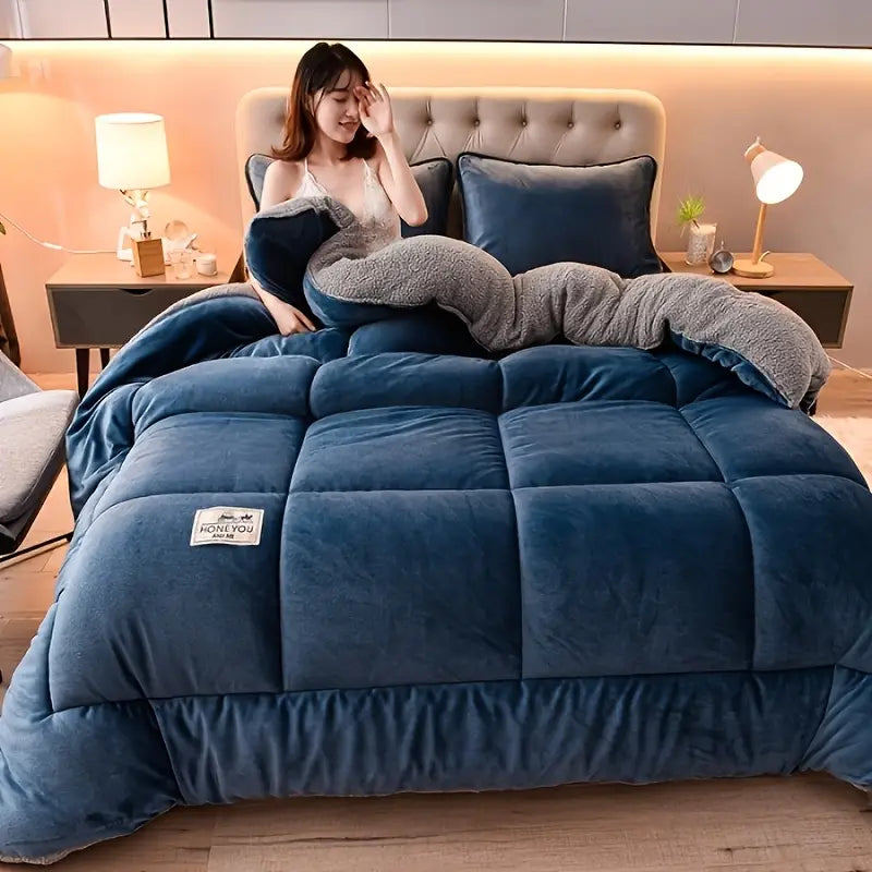 Couette d’Hiver Chaude en Polaire de Lait