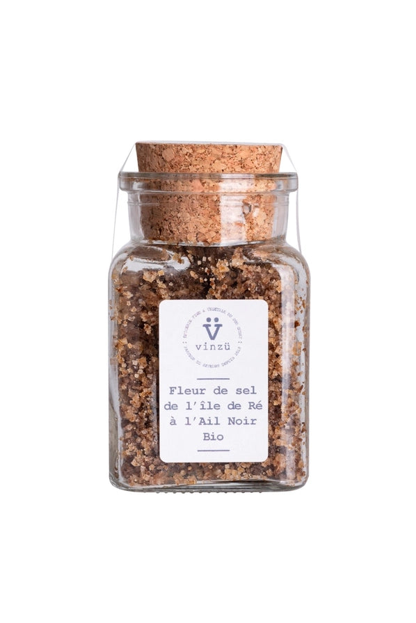 Fleur de sel from the Isle of Ré with black garlic - Vinzü