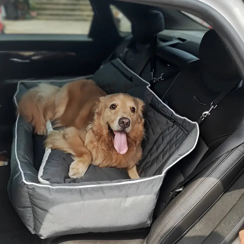 Siège de Voiture pour Chien jusqu’à 45 kg – Grand Modèle Gris