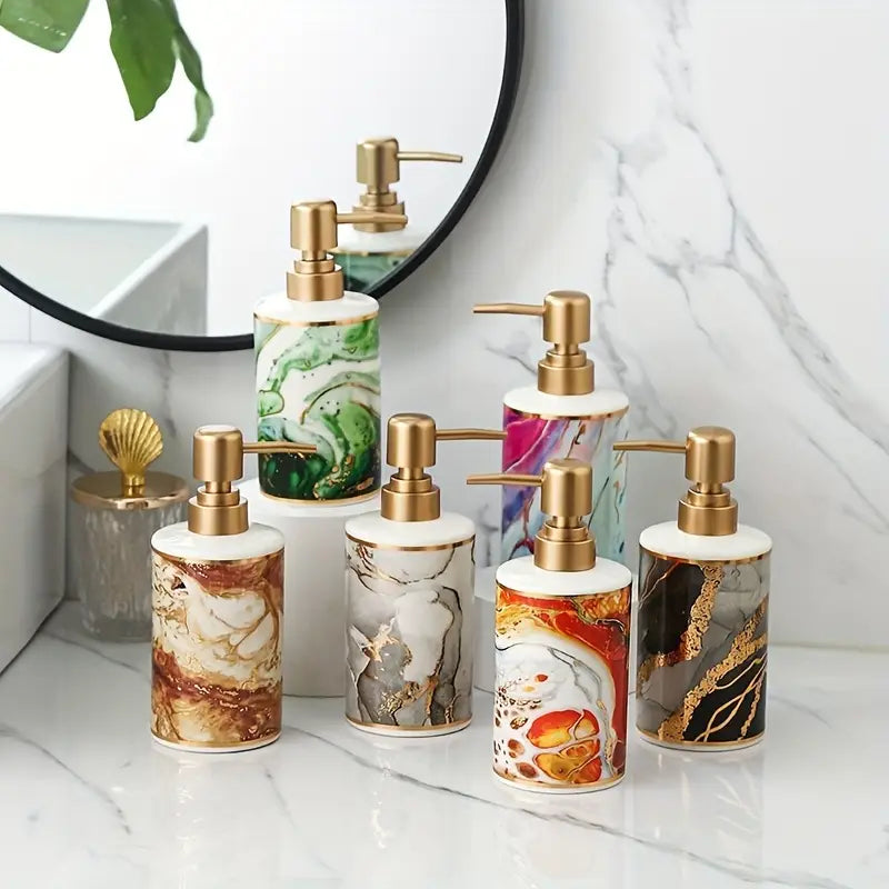 Distributeur de Savon Liquide en Céramique de Luxe