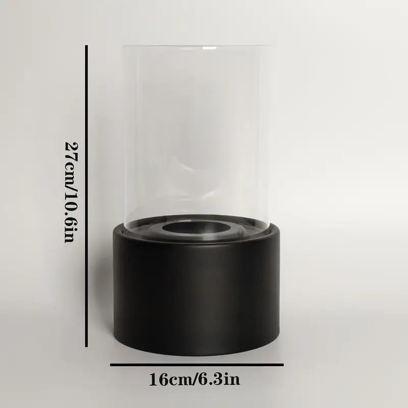 Cheminée Murale Classique en Métal – Avec Porte en Verre & Ventilation Naturelle