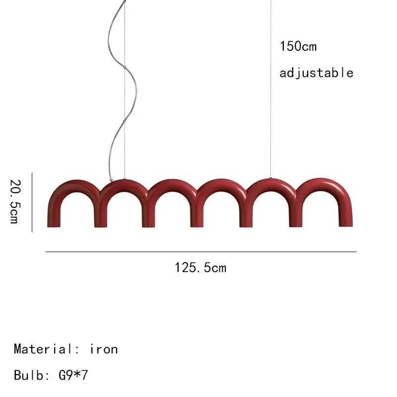 Lustre en Forme de U Moderne – Élégance et Design pour Votre Intérieur