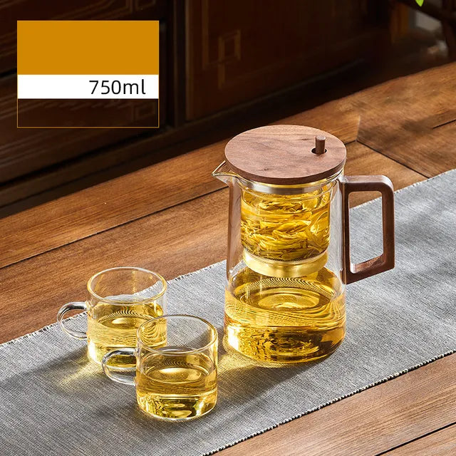 Théière en Verre Chinoise à un Bouton - L’Art de Déguster le Thé avec Élégance