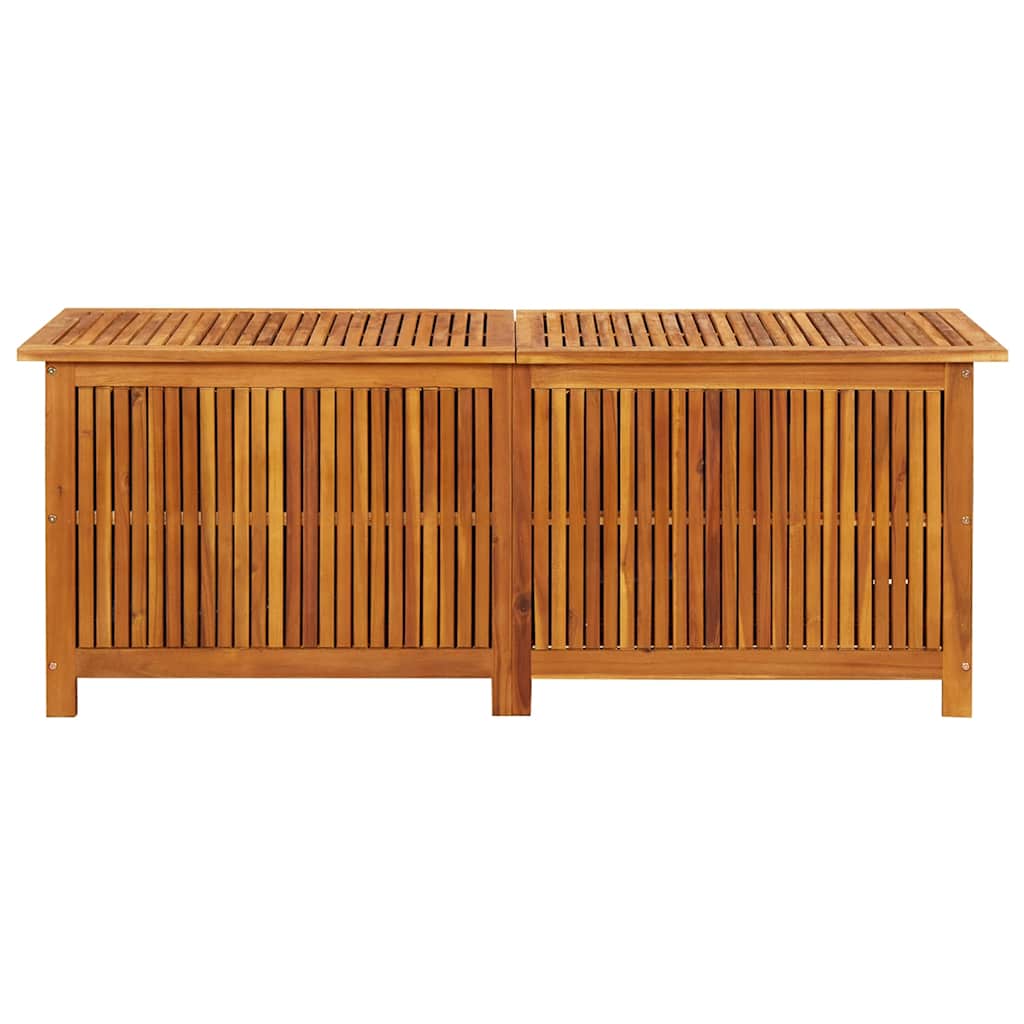 Coffre de Rangement Extérieur en Bois d’Acacia Massif – Avec Doublure Résistante à l’eau