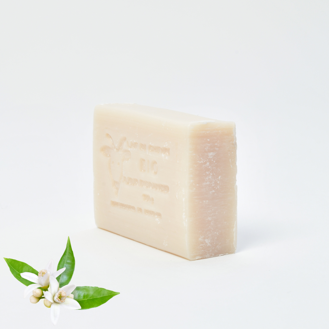 Savon bio au Lait de chèvre et Fleur d'Oranger - Savonnerie de Bormes