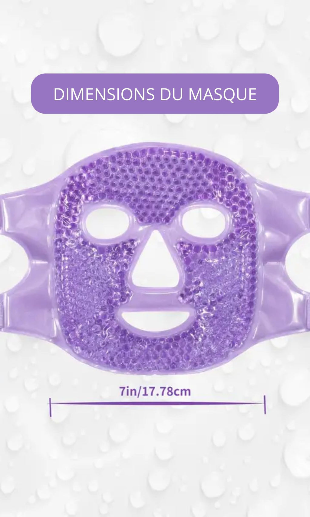 Entspannende Gesichtsmaske