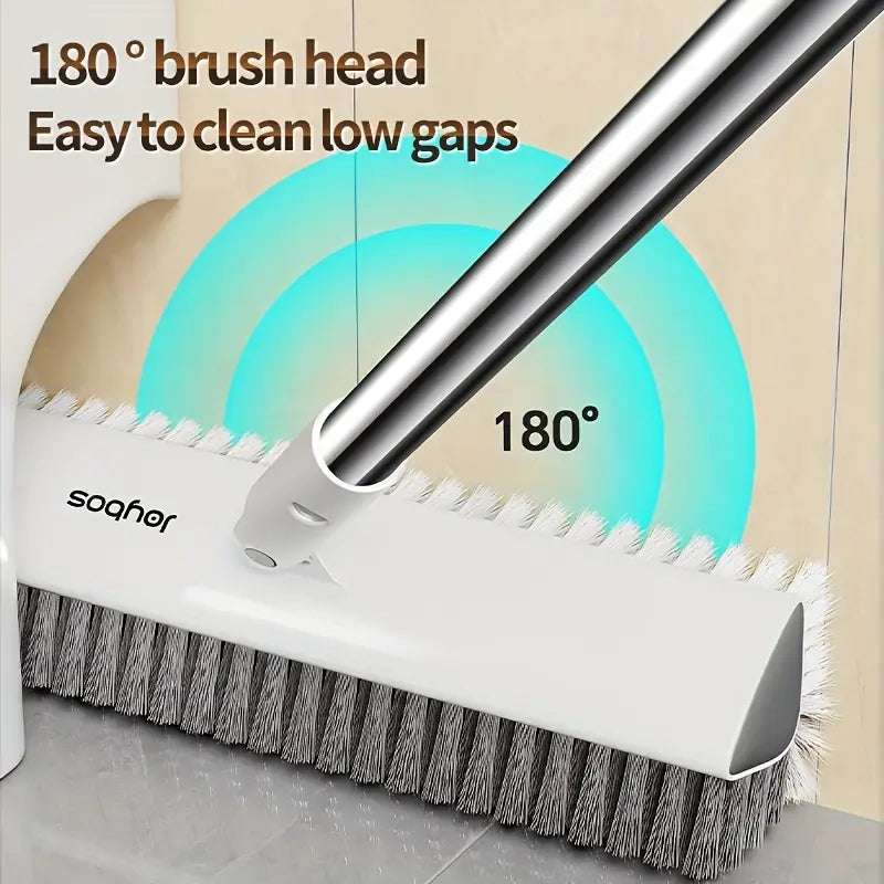 Brosse de Nettoyage à Deux Faces Joybos avec Manche Long & Tête en V Pivotante