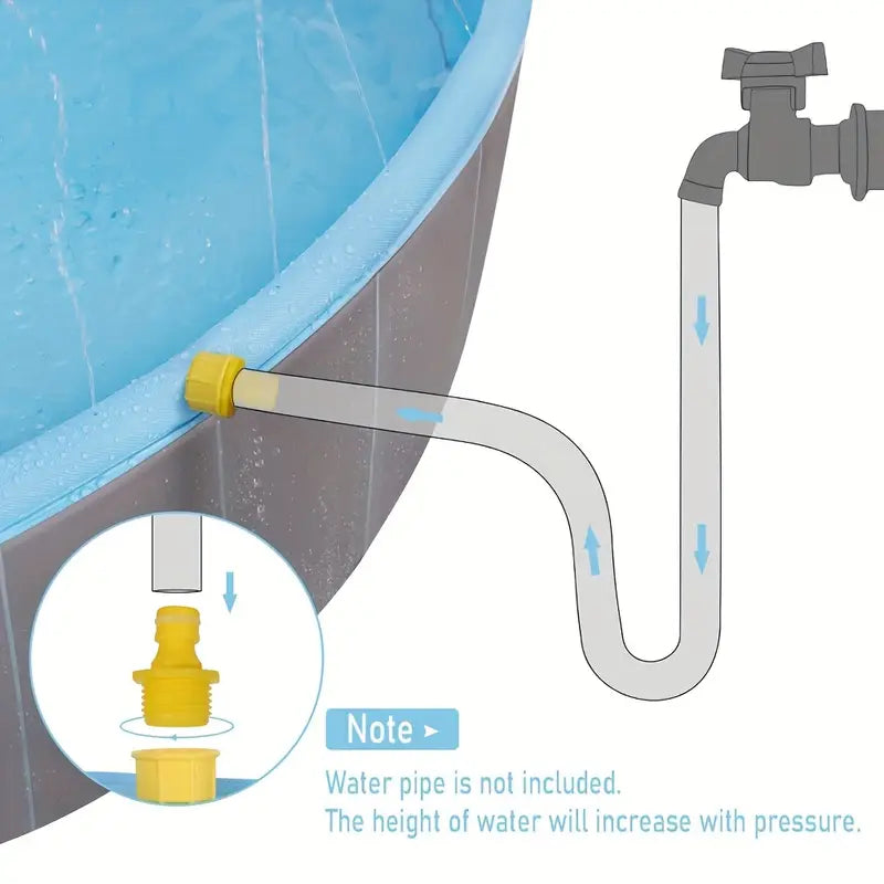 Piscine Portable Antidérapante pour Chien