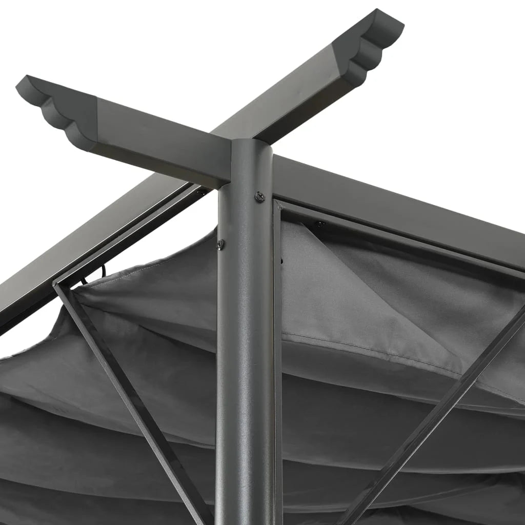 Pergola Élégance Taupe 3x3 m – Toit Rétractable Acier Premium