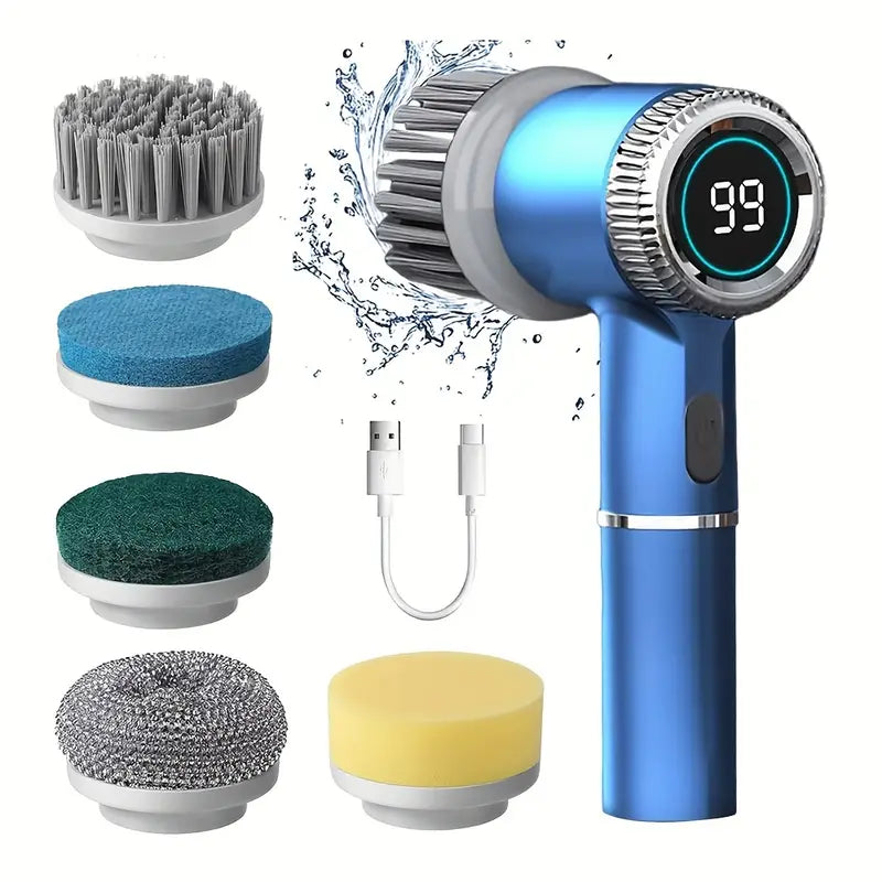 Brosse de Nettoyage Électrique Rotative Sans Fil – Rechargeable USB