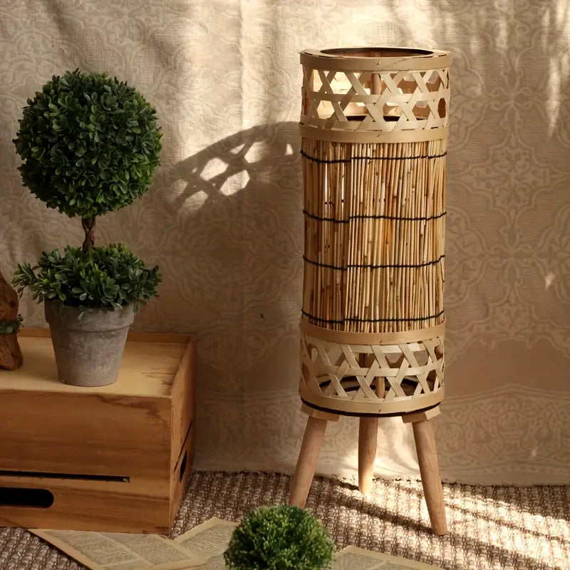 Lanterne Vintage sur Pied – Éclairage d’Ambiance Sans Électricité