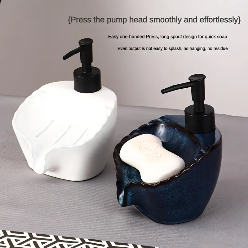 Distributeur de Savon en Céramique Élégant – Rechargeable & Pratique