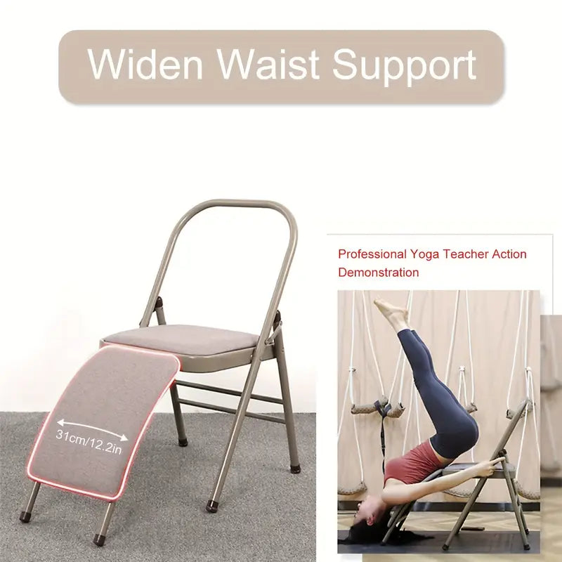 Chaise de Yoga Pliable avec Support Lombaire – Pour Une Pratique Confortable et Soutenue