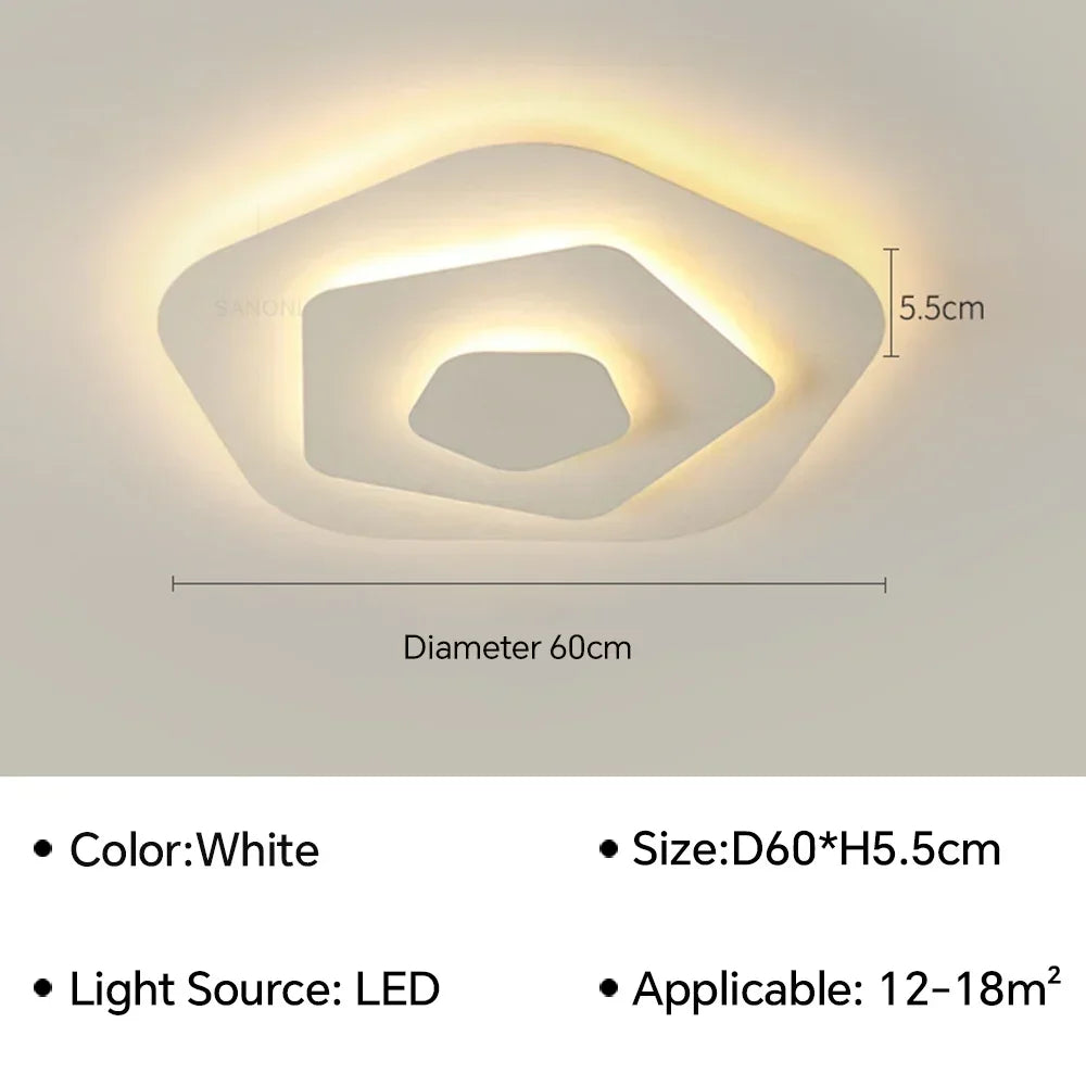 Plafonnier LED Géométrique - Design Moderne