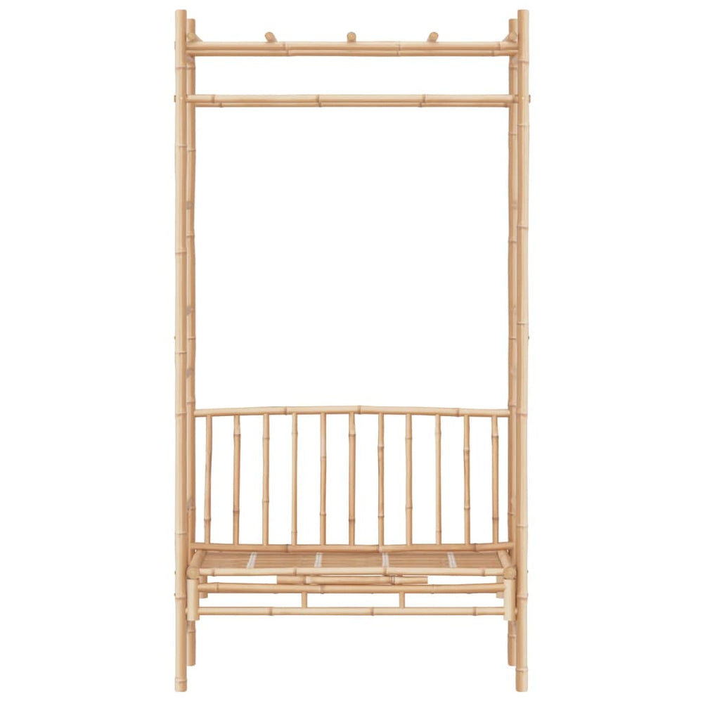 Banc de Jardin avec Pergola en Bambou